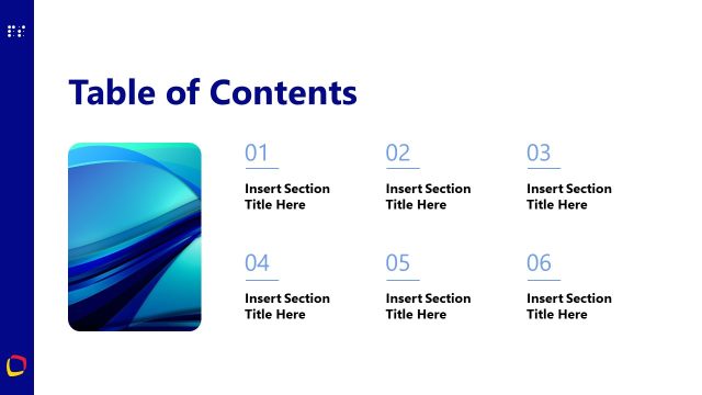 Table of Contents Slide – Seed Funding Template