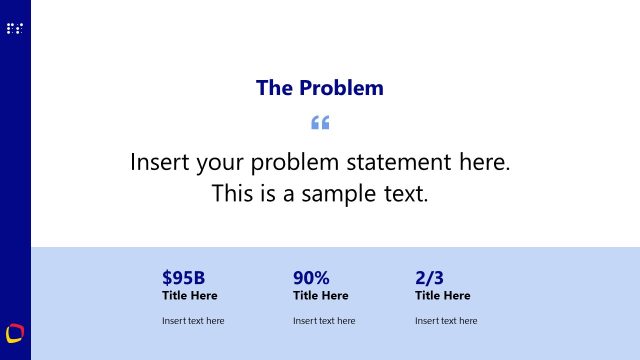 Business Problem PPT Slide – Seed Funding Template