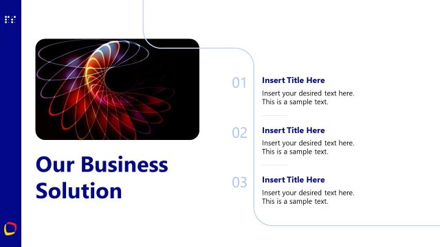 Our Business Solution PowerPoint Template Slide