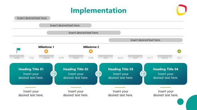 Implementation Timeline PowerPoint Slide