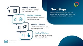 4 Steps Infographics Slide 