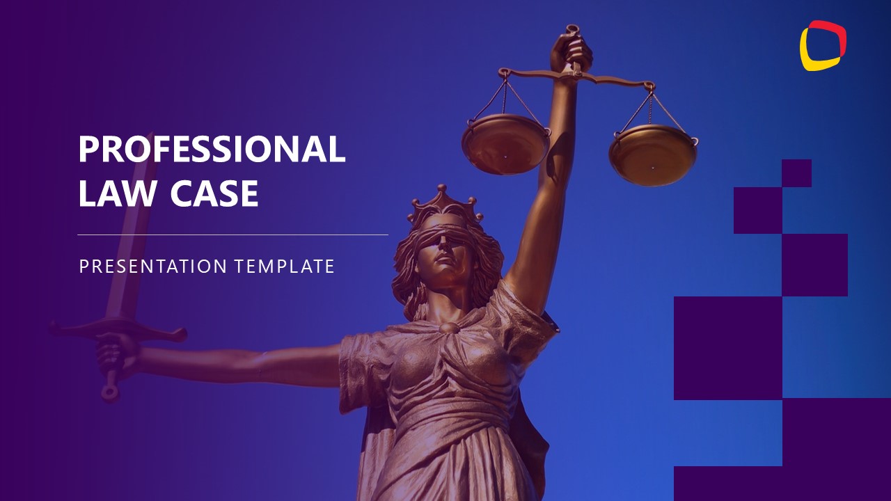 Professional Law Case Template Slide