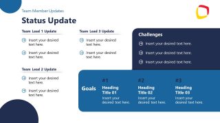 Daily Product Team Updates Slide for Status Update 