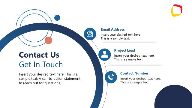 Contact Us Slide – Product Team Updates Template