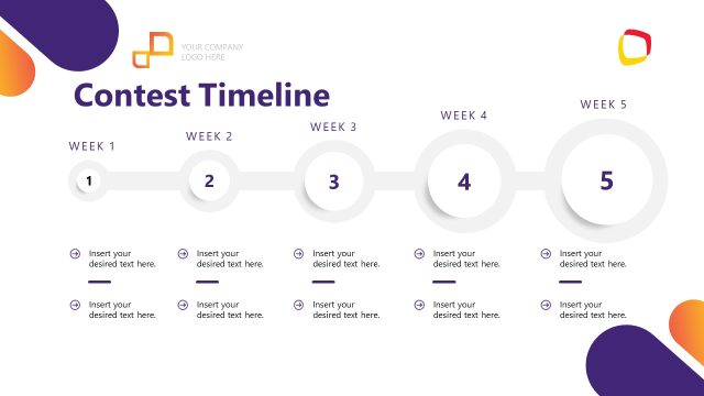 Contest Timeline Slide – Sales Contest PPT Template