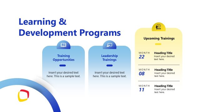Learning & Development Programs – HR Orientation Slide