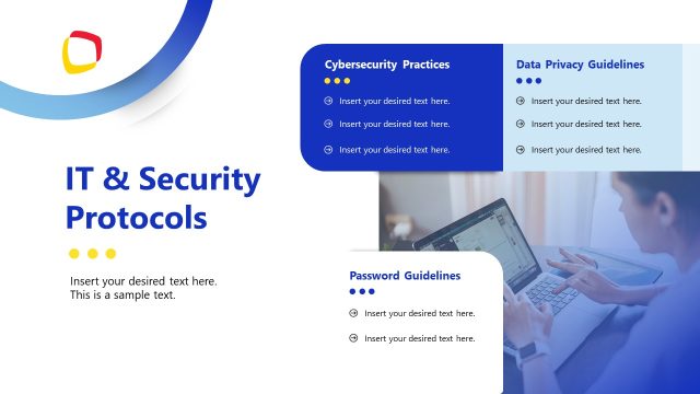 IT & Security Protocols Slide – HR Orientation Template