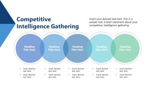 Overlapping Circles Diagram Slide - Competitive Analysis Template 