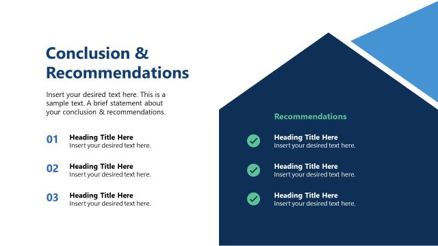 Editable Conclusion & Recommendations Slide