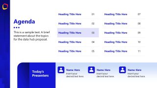 Customizable Data Hub Proposal PPT Template 