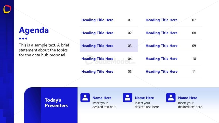 Customizable Data Hub Proposal PPT Template 