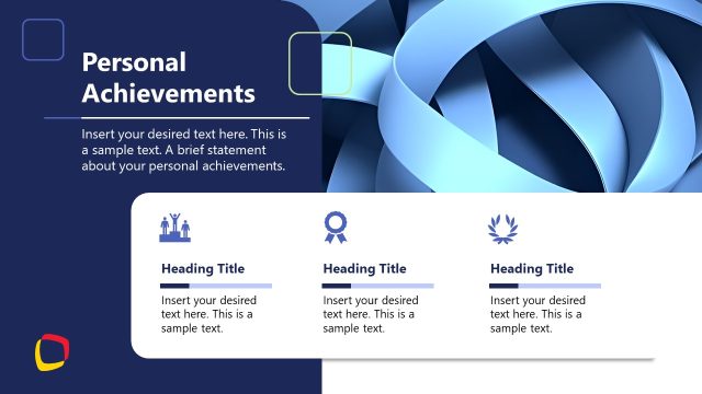 Personal Achievements PPT Template Slide