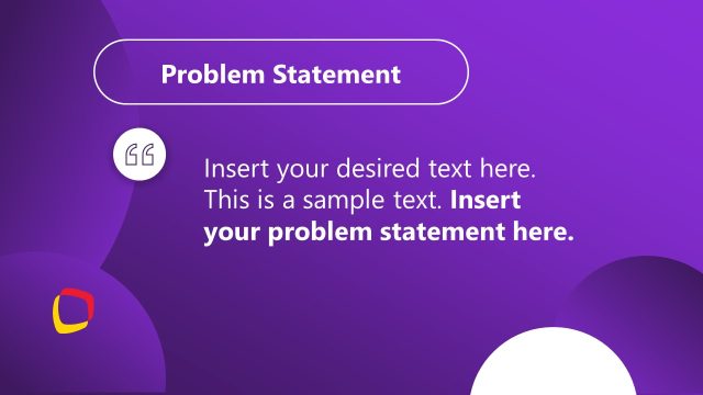 Problem Statement Slide for Product Launch Presentation
