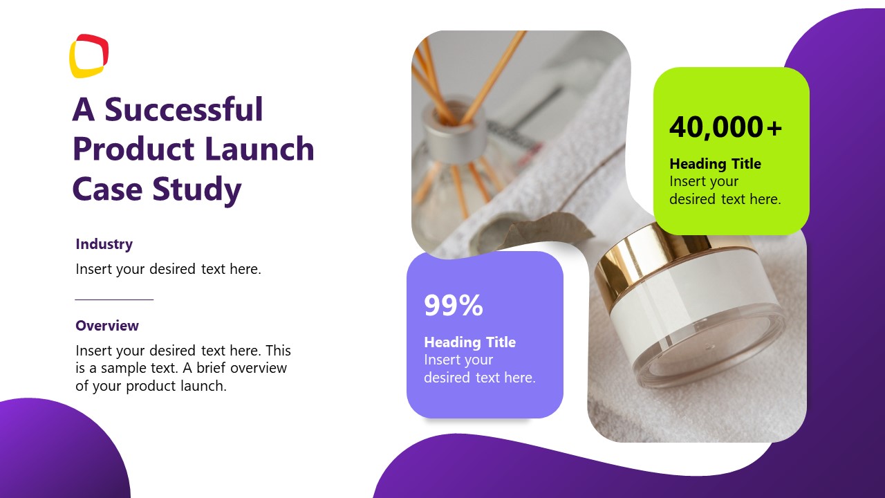 Case Study of Product Launch - Slide with Images