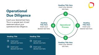 Four Points Circular Diagram PPT Slide 