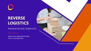 Editable Title Slide for Reverse Logistics Presentation