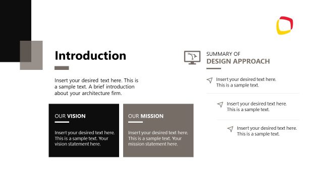 Introduction Slide – Architecture Project Proposal PPT Template