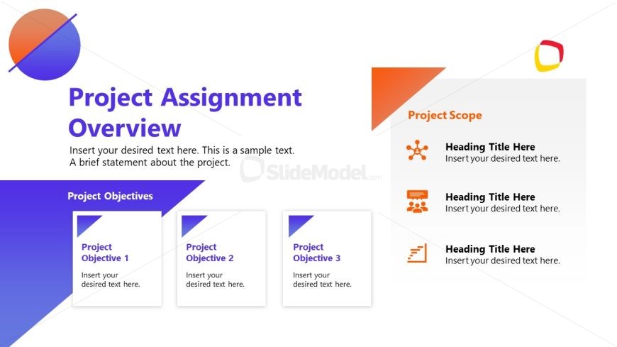 Editable Project Overview Slide Template