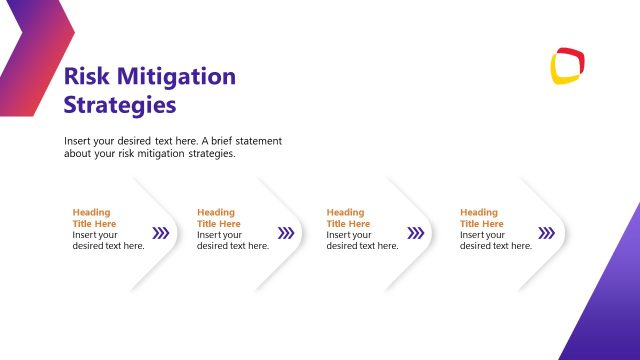 Risk Mitigation Strategies Slide – Project Execution Plan PPT Template