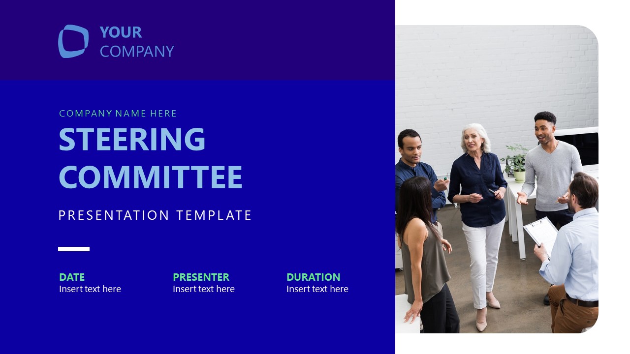 Editable Steering Committee PPT Template