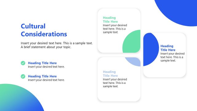 Cultural Considerations Slide – Conflict Resolution Template