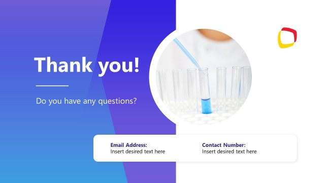Thank You Slide with Gradient Colors