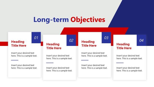Long Term Objectives Template for PowerPoint
