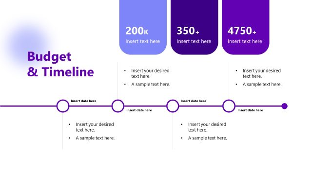 Budget & Timeline – Social Media Proposal Presentation Template