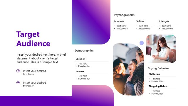 Target Audience Slide – Social Media Proposal Slide Template