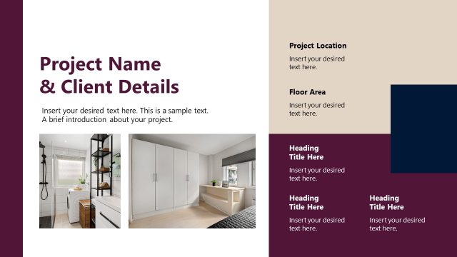 Project Name and Client Details – Interior Design Project Template