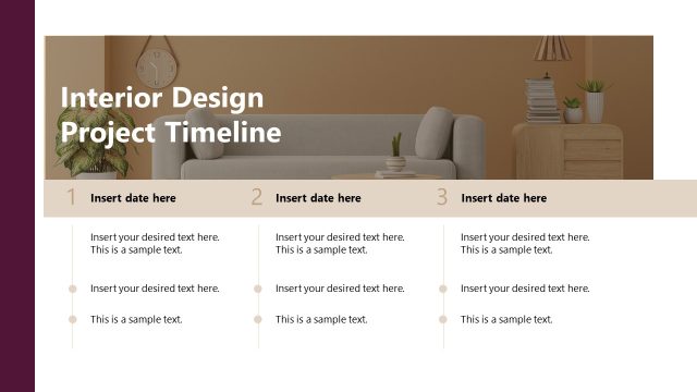Project Timeline Slide with Horizontal Diagram
