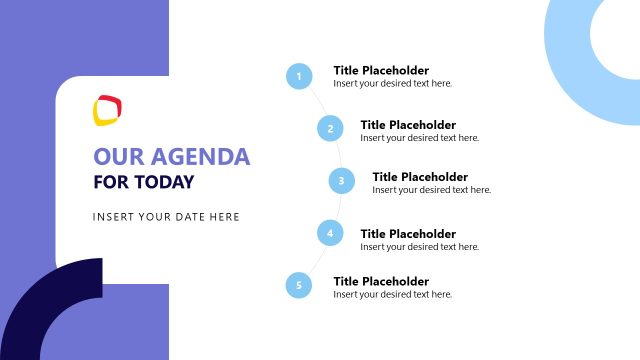 Our Agenda Slide – Communication Strategy Progress PPT Template