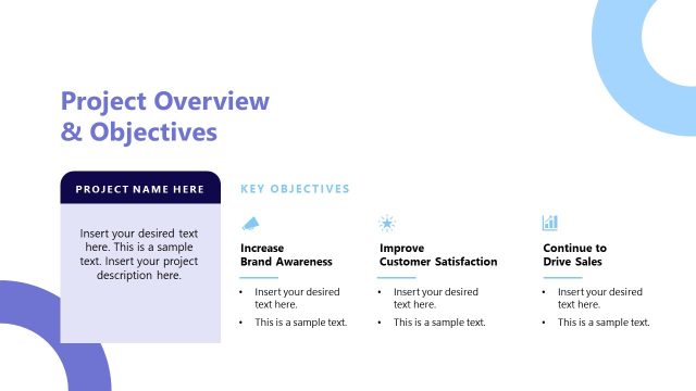 Project Overview & Objectives PPT Slide