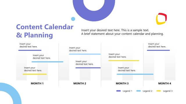 Content Calendar & Planning Presentation Slide