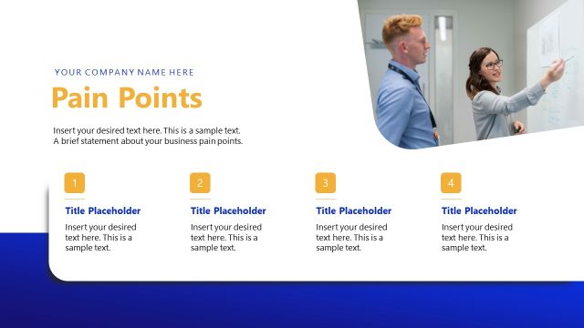 Customizable Pain Points Presentation – Investor Report Template