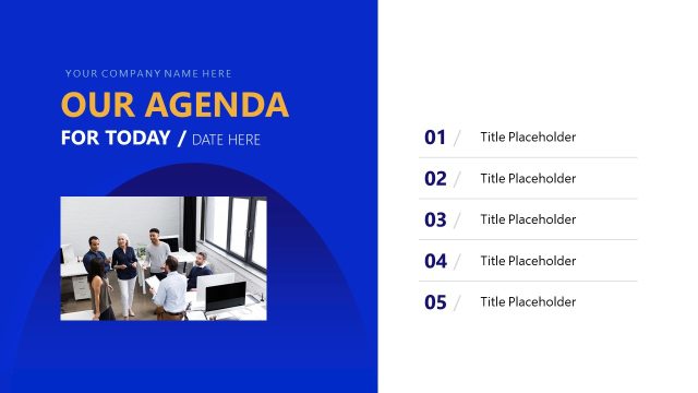 Our Agenda Slide for PowerPoint