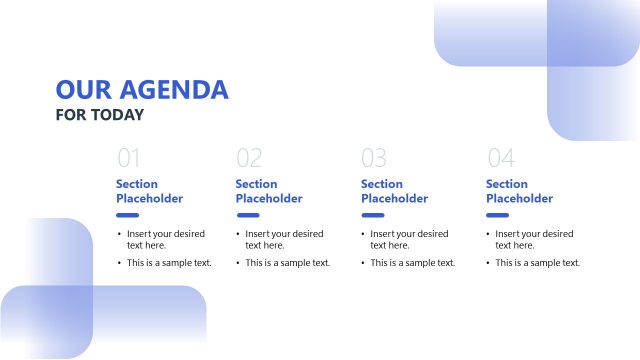 Our Agenda Presentation Template Slide – Portfolio Governance PPT Template