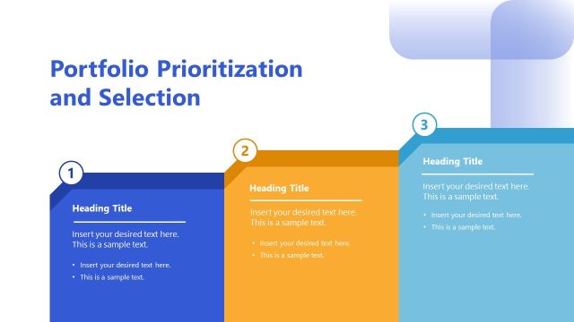Portfolio Prioritization & Selection Slide – Portfolio Governance Template