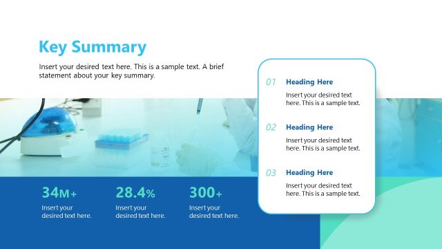 Key Summary Presentation – Clinical Trial Investment Template