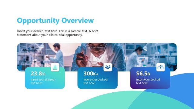 Opportunity Overview Slide – Clinical Trial Investment Template