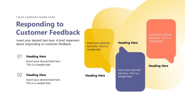 Responding to Customer Feedback Template Slide