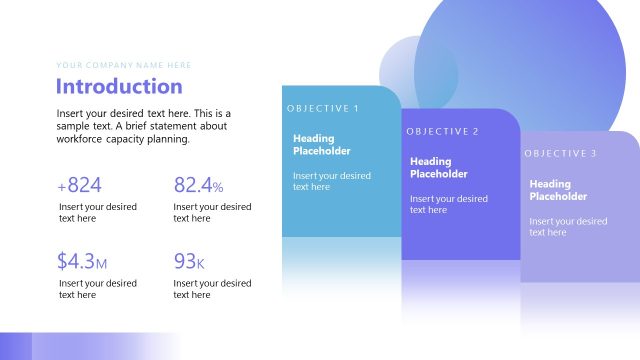 Introduction Slide – Workforce Capacity Planning PPT Template