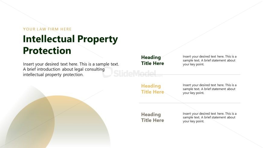 Slide with Editable Text Placeholders