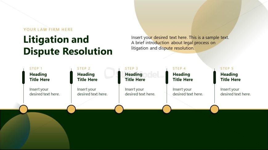 5 Steps Diagram - Legal Consulting Template