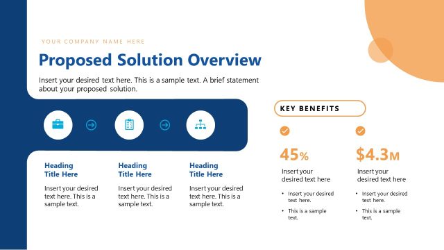 Proposed Solution Slide Template with Icons