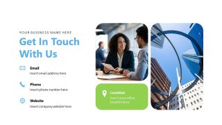 SCRUM Business PPT Slide - Contact Information Presentation