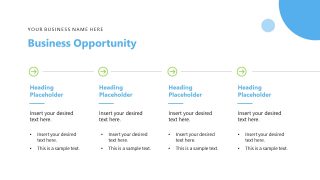 SCRUM Business Slide Template with Columns & Text Boxes