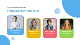 Presentation Slide for Team Members Showcase