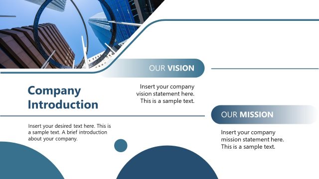 Company Introduction Slide – Company Timeline Template