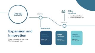 Editable Company Timeline PPT Template 